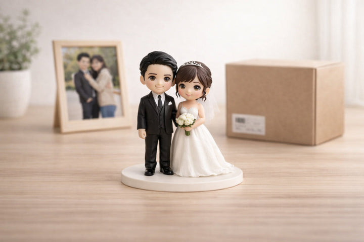 custom figurine timeline from photo review and preview to production and shipping