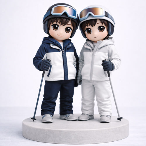 Ski Theme Figurines