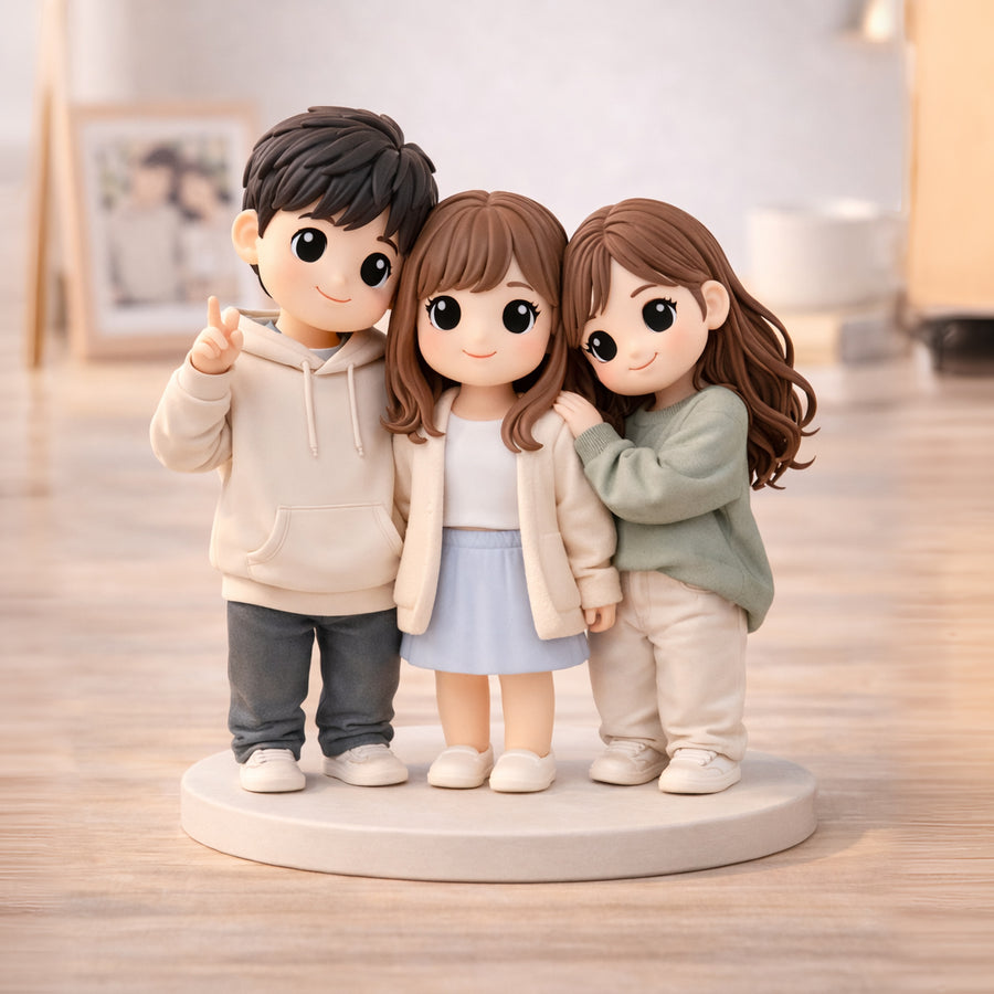 Custom Group Figurines from Photos